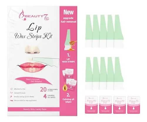 Kit De Tiras De Cera Para Labios Beauty7, Tiras De Cera Faci