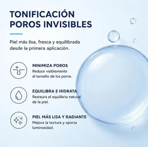 /250 Ml De Tónico Hidratante Que Ilumina Y Minimiza Los Poro