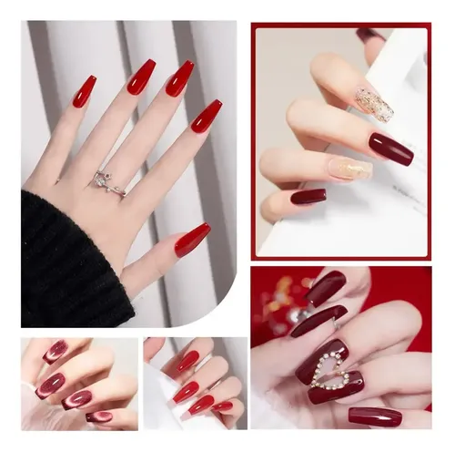 Esmaltes Semipermanentes X1 Tonos Rojos Gel Polish 10ml Uñas 12
