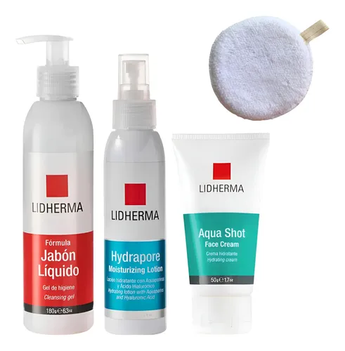 Rutina Skincare Piel Joven Hidratacion Facial Pad Lidherma