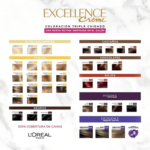 Tintura L’Oréal París Excellence Permanente Rubio Claro 8.3 Dorado
