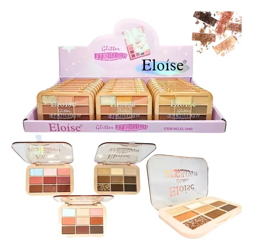 Paleta De Maquillaje 9 Sombras P/ojos Mate Brillantes Eloise