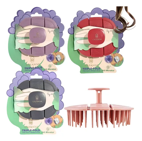 Cepillo Desenredante De Plástico Limpiador P/cabello Yafanni