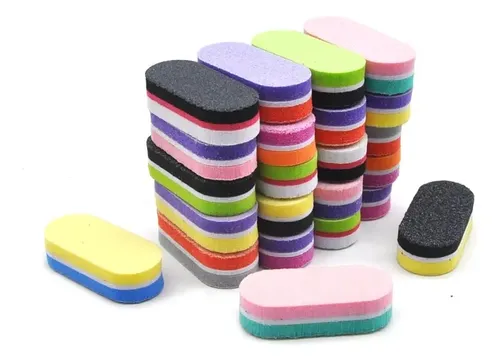 Lima Sponge Mini Para Manicura Pedicura Nails X10