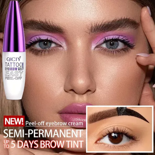 Gel Tatuaje De Cejas Peel Off Qiciy Fácil De Aplicar