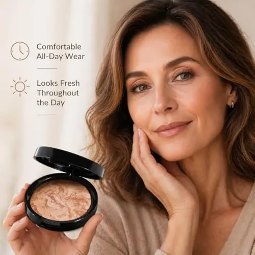 Polvo Bronceador Horneado Para Rostro, Bronce Natural, Libre