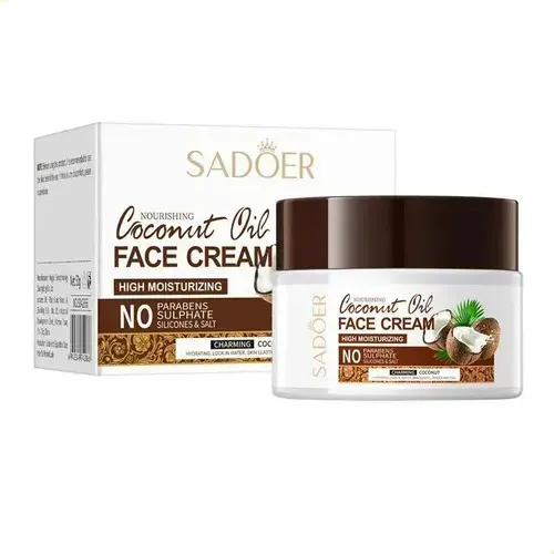 Tocrema De Aceite De Coco Sadoer, Hidratante, Hidratante Y N