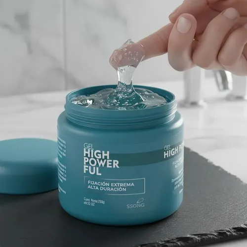 Gel Extra Fijacion Para Peinar Cabello Hi Power Ful X250gr