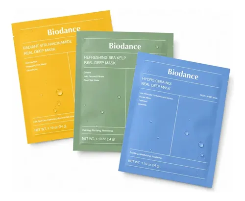 Kit Mascarillas Biodance Vita Niacinamida X3