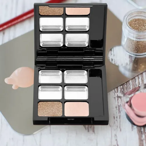 Caja Vacía Healifty Para Paleta De Sombras Con Espejo, 6