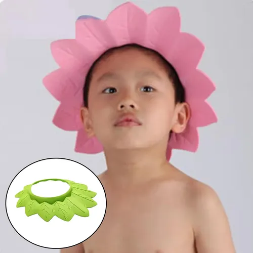 Visera Ajustable Impermeable Del Sombrero De La Ducha Verde