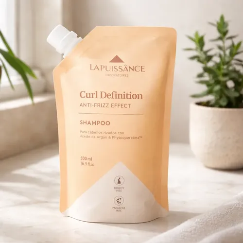 La Puissance Curl Shampoo Cabello Rulos Doypack Refill 500ml