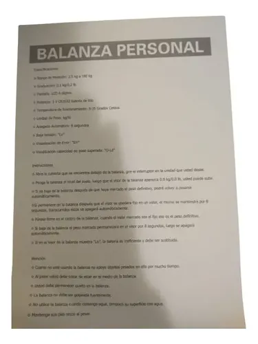 Balanza Personal Visor Digital 180 Kilos Ideal Baño Vidrio