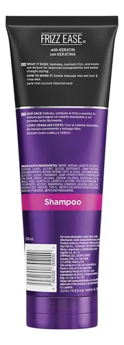 Shampoo John Frieda Frizz Ease Flawlessly Straight x250Ml