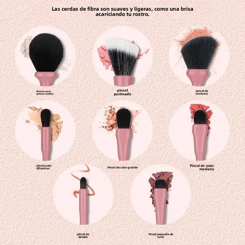 Set De Pinceles De Maquillaje Lades Serie Mentiras Dulces 8