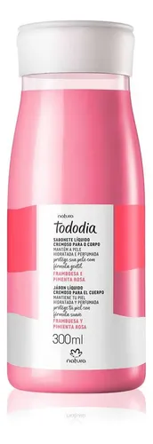 Jabón Líquido Natura Tododia Frambuesa Y Pimienta Rosa 300ml