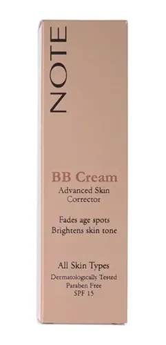 Bb Cream Facial Note Vegana Spf 15 X35ml