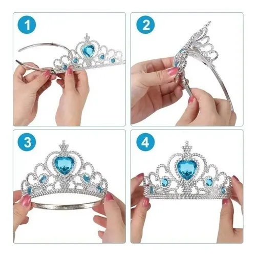 Peluca Elsa Frozen Para Cosplay Niña Disfraz Juego 7qwq
