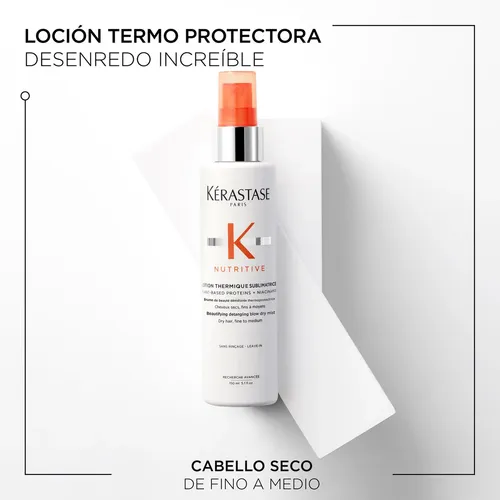 Loción nutritiva Kérastase Thermique Sublimatatrice Protector térmico, desenredante, 150 ml