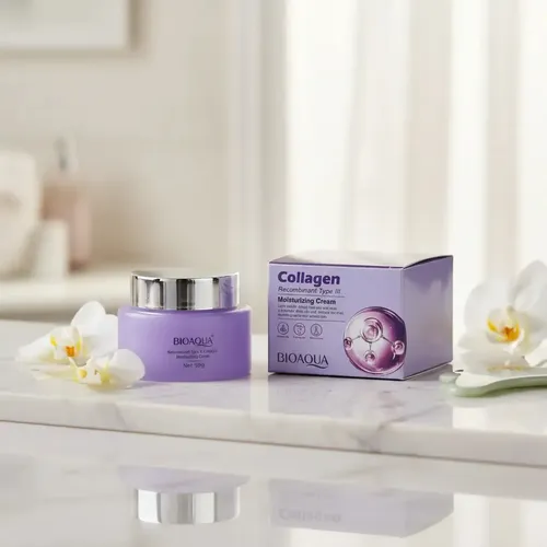 Crema Facial Colágeno Hidratante Antiage 50ml Bioaqua Todo Tipo De Piel Día/noche