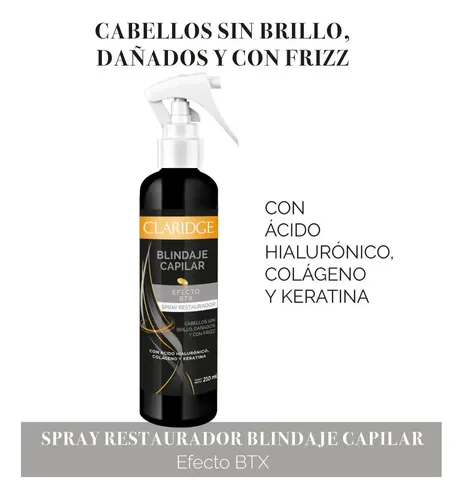 Spray Blindaje Capilar con acido Hialuronico y Keratina Efecto BTX para cabellos dañados