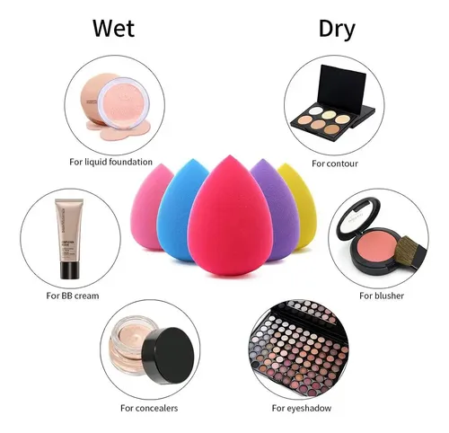 Esponja Para Maquillar En Forma De Gota Tipo Beauty Blender
