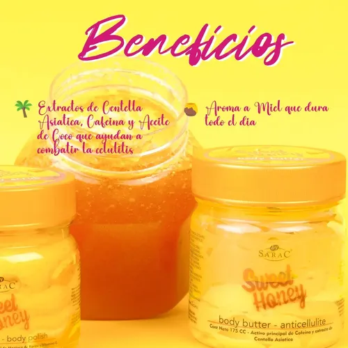 Kit Corporal Anticelulitico Manteca Y Exfoliante Miel