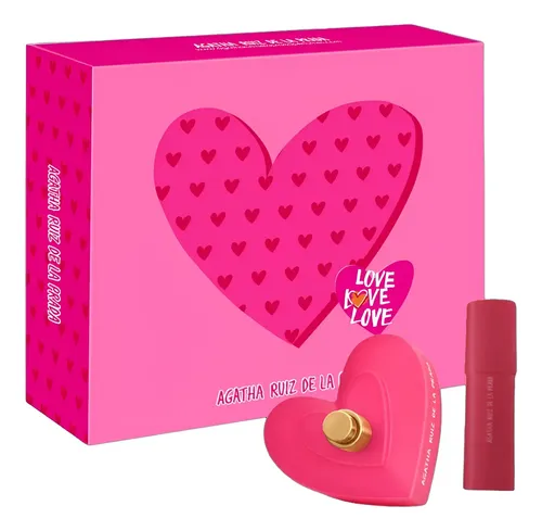 Set Eau de Toilette Agatha Ruiz de la Prada Love Love Love para Mujer con Lip & Cheek Stick