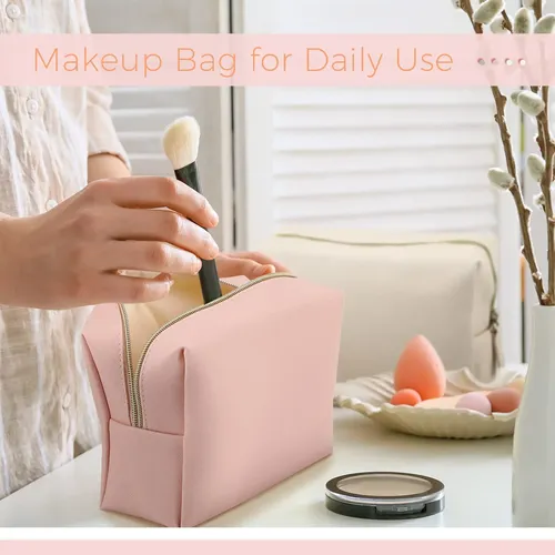 Bolsa De Maquillaje Dunzy, 8 Unidades, De Piel Sintética, Im