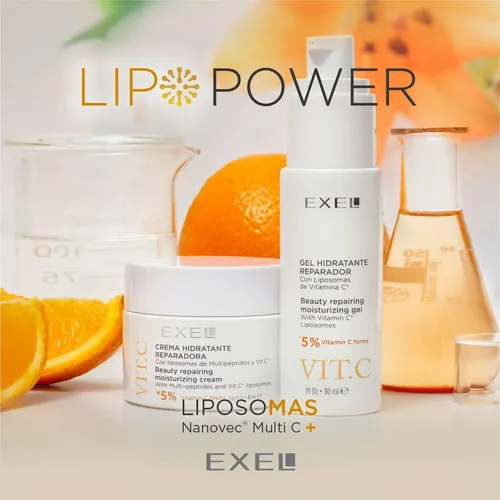 Crema Hidratante Con Liposomas De Vit C Y Multipéptidos Exel Todo Tipo De Piel Día/noche