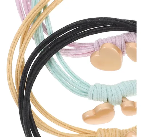 8 Pulseras Y Bandas Para El Cabello Elásticas Y Decorativas