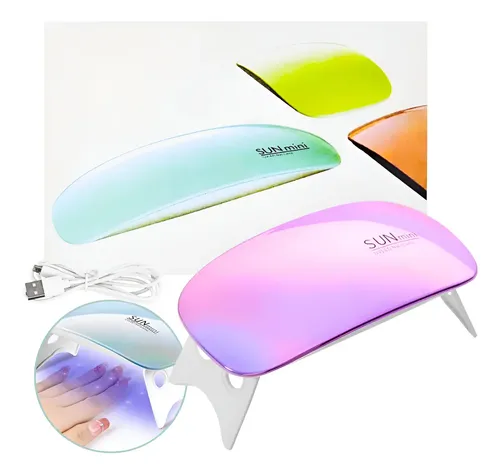 Cabina Uv/led Sun Mini Tornasolada 6w P/ Uñas Esculpidas N2 Color