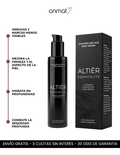 Crema Anti Age De Manos Y Brazos Altier Dermoelite