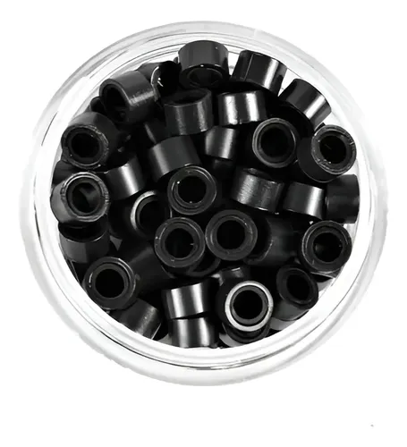 Microrings Extensiones Con Silicona X 100 Unid