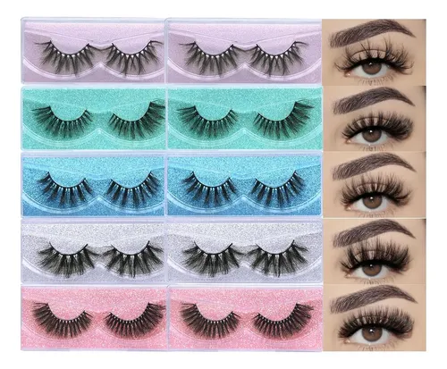 Pestañas Postizas Wispy Apcyust 10 Pares 5 Estilos