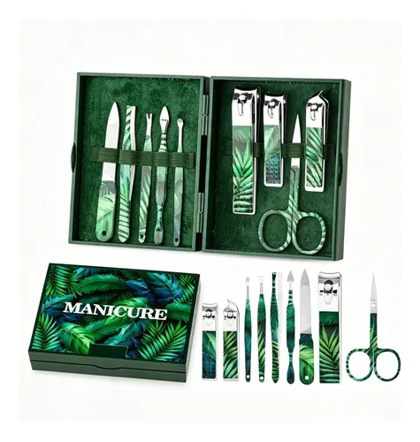 Kit De Manicura 9 Piezas Con Cortaúñas