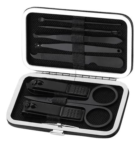 Kit De Pedicura Y Acero Inoxidable De 8 Piezas: Cortaúñas,