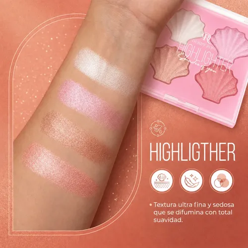 Debby Rose High Light Glow Concha Iluminadores 8g