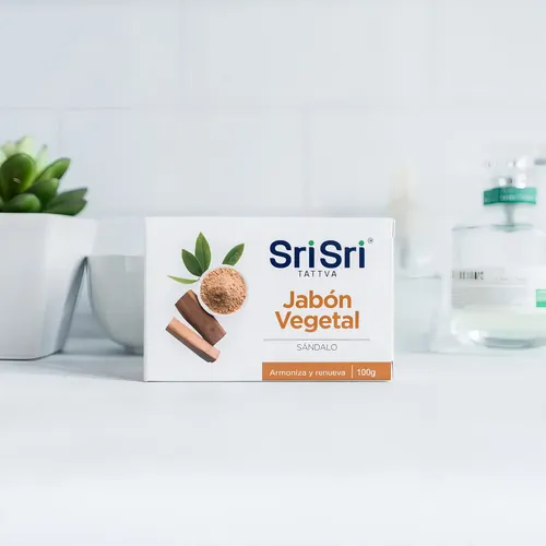 Jabón Ayurvédico Vegetal Con Sándalo 100 Gr – Sri Sri Tattva