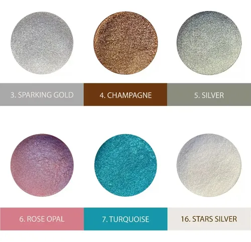 Sombra de Ojos Xúlu Cosméticos Ultrashine en Polvo, Tono Silver
