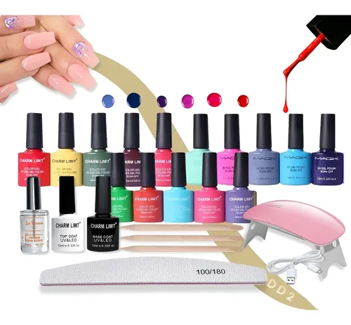 Kit Inicial X14u Esmalte Semipermanente Cabina Led/uv