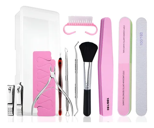 Kit De Manicura Y Limas Profesionales 13 Piezas En /