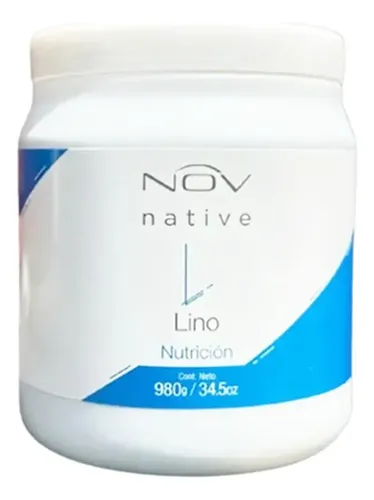 Baño De Crema Mascara Nutricion Capilar Nov Lino X 980 Grs