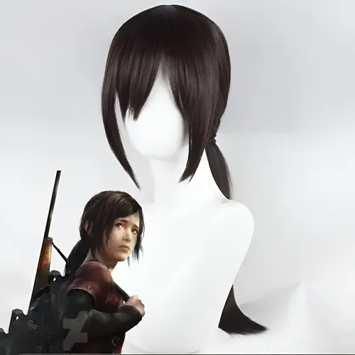 Ellie Us Brown Cosplay La Peluca Dura Más Resistente Al Calo