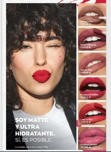 Avon Labial Líquido Lip Paint Matte Ultra Hidratante – Tati Acabado Mate Color Raspberry Truffle