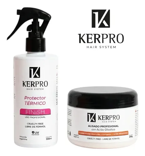 Combo Alisado Sin Formol Kerpro X250+ Finish P/termico X300