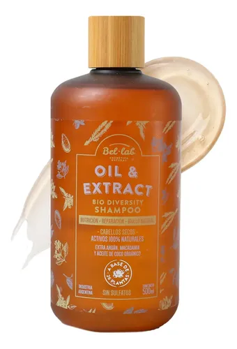 Bel Lab Oil & Extract Shampoo Natural Fórmula Cabellos Secos