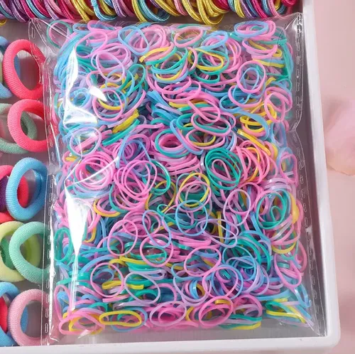 895 Pcs Mini Ligas Pelo Bandas Elásticas Accesorios Cabello