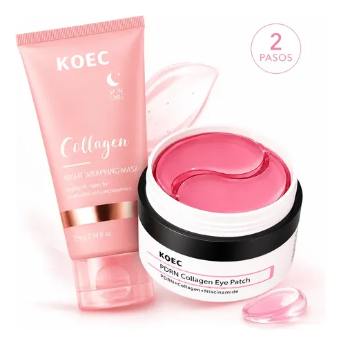 Kit Parches Anti Ojeras Colágeno + Mascarilla Facial Antiage