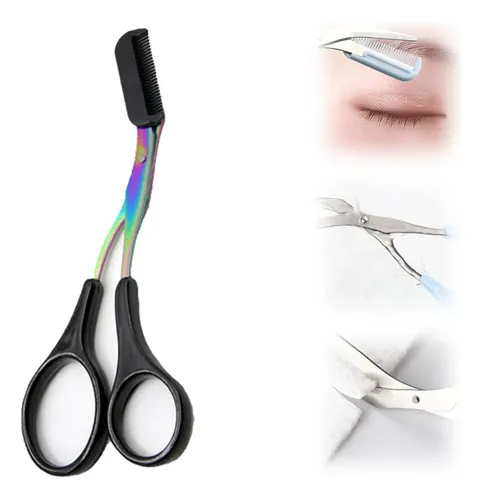 L: Tijeras For Recortar Cejas, Cuchilla De Acero Inoxidable